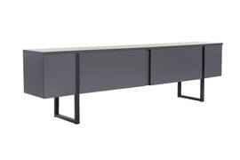 Meuble TV en bois "Serenity" 180 x 30 x 50 cm - Anthracite