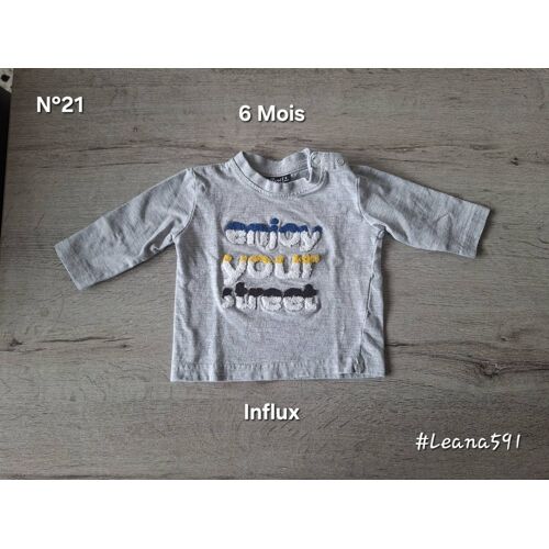 N°21 - Tee-Shirt Longues Manches - Influx - 6 Mois