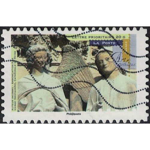France Oblitéré Used Stamp Art Gothique Annonciation À La Vierge Cathédrale De Reims 2013