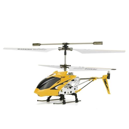 Syma S107g 3ch Anti-Collision Anti-Chute Infrarouge Mini Hélicoptère Télécommandé Avec Gyro Toys Rtf ( Yellow Variant )