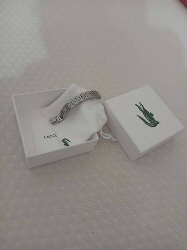 Bracelet Lacoste Métropole En Acier Argent