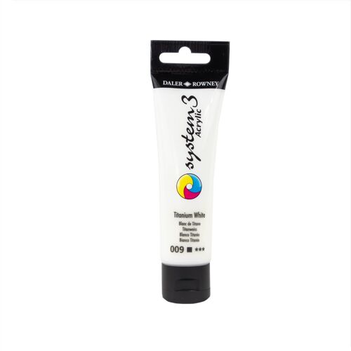 Daler Rowney Peinture Acrylique System3 59ml Blanc Titane