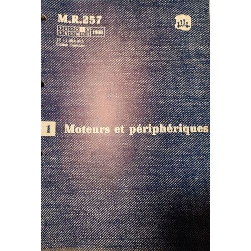 M.R. 257 Renault Moteurs Et Périphériques