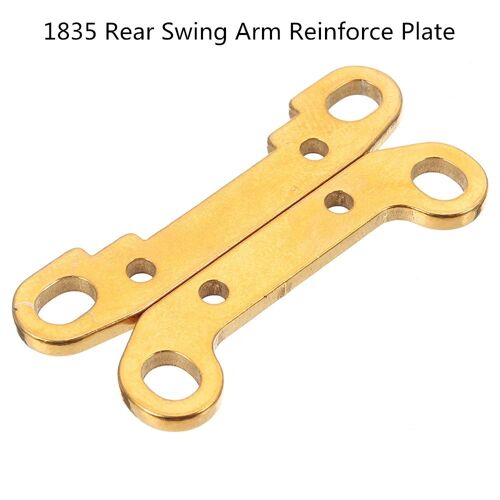 2 Pièces Wltoys 124017 124019 1/12 Rc Voiture De Rechange En Métal Avant/Arrière Bras Oscillant Renforcer La Plaque 1834 1835 Véhicules Modèle Pièces ( 1835 Variant )-Wltoys