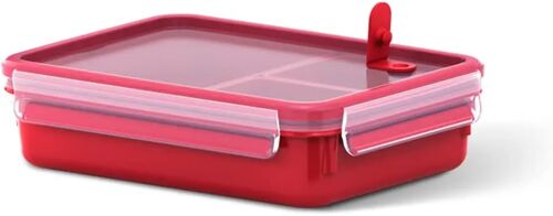Kalanka-Emsa - Boîte À Micro-Ondes - Clip & Micro - Lunchbox - Rouge - Taille: 1,2 L (Ref: 517775)