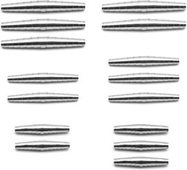 KALANKA-Ressort Secateur, 15 Pièces Remplacement du Ressort de Sécateur, Flocons Manganèse, Argent Pièces de Ressort de Sécateur de Jardin, 6 cm, 7 cm, 8 cm, pour Ciseaux Spirale, Sécateur