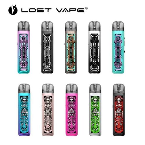 Cigarettes électroniques Vapotage Vape : Kit Ursa {2} Pod Batterie 900mah 10 ans Annivessaire Hollo-Black (LOST VAPE)