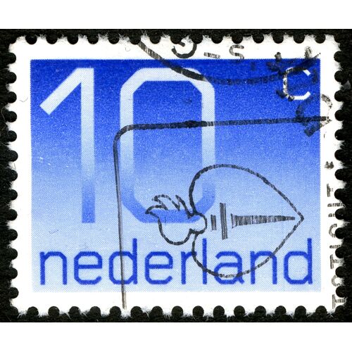 Timbre Oblitéré Nederland 10 C