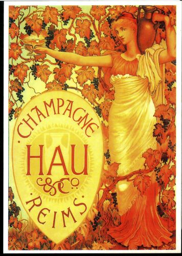 Carte Postale Champagne Hau & Co. Reims