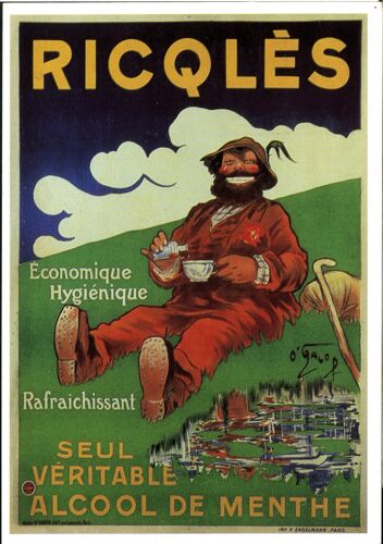 Carte Postale Ricqlès Économique Hygiénique Rafraîchissant Seul Véritable Alcool De Menthe