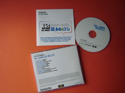 Cd (Compilation) Pop En France /Inrockuptibles *12 Trésors Cachés Des Années 50,60,& 70* 2005