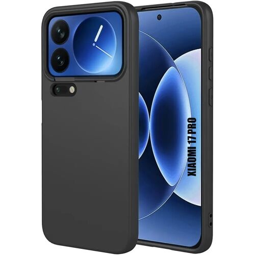Coque pour Xiaomi 17 Pro, Protection Silicone Souple Doux Anti-Rayures Antichoc - Noir - E.F.Connection