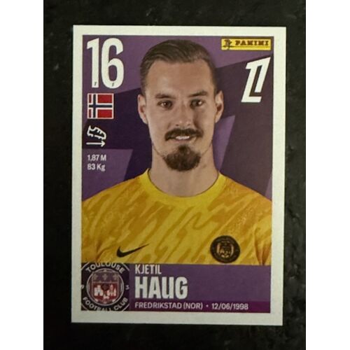 Vignette Panini Foot France 2025 2026 N°520 : Kjetil Haug