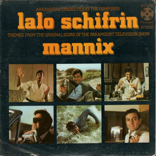 Mannix, Lalo Schifrin, Thèmes De La Bande Originale De La Série Télé Paramount, Disque Vinyle Lp 30 Cm Album Paramount Pas-5004 Stereo