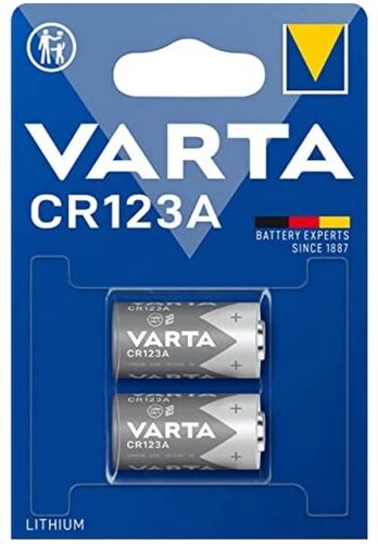 Piles électroniques VARTA CR123A (2 unités, paquet de 1)