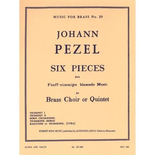 6 Pieces-5 Part Brass Music / Score + Parties