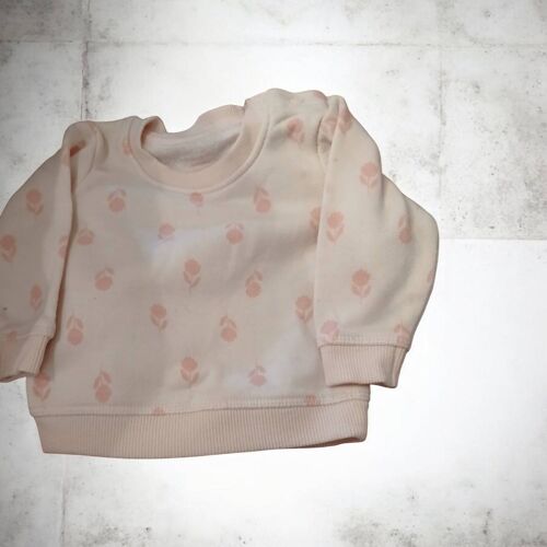 Pull Rose Fille