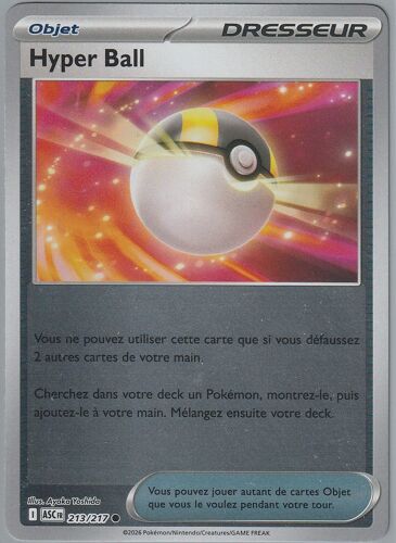 Carte Pokémon - Hyper Ball 213/217 - Reverse - Héros Transcendants