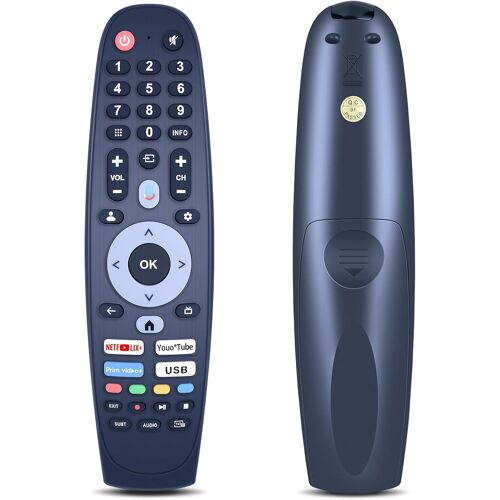 T¿¿l¿¿commande Compatible avec Inves caixun CX-616-G, Fu Digiclass Kodak Impex Star X Smart TV, Noir