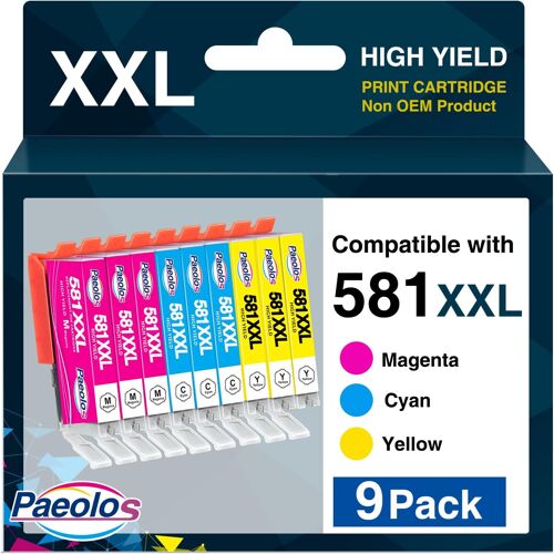 CLI-581 XXL Couleur pour Cartouche Canon 581 580 XL Cyan Magenta Jaune Encre pour Canon Pixma TS8350 TS6350 TS8351 TS8150 TS8151 TS8152 TS9150 TS6250 TS6251 TS6151 TS6351 TS8250 TS8251 TS705