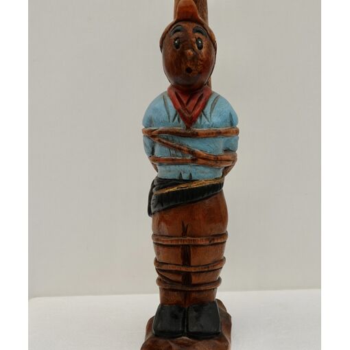 STATUE DE COLLECTION. Tintin . En Bois-Taille 24 cm EUR 15,00 - FR