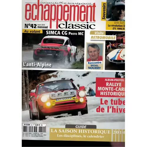 Echappement Classic 42 De 2014 Nourry,Simca Cg Proto Mc,Monte Carlo,Alesi