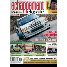 Echappement Classic 44 De 2014 Fabre,Peugeot 205 T16 Evo 1,Lotus Europa Twin Cam Jps,Daunat,Pincon,Cassegrain