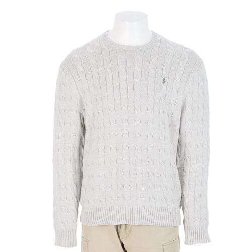 Reconditionné - Pull Homme Cable Knit Gris - Taille Xl - Homme - Gris