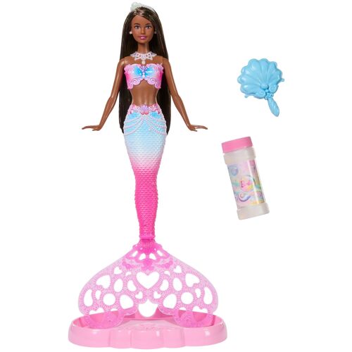 Barbie Barbie-Sirène Scintillante à Bulles-avec brosse à cheveux