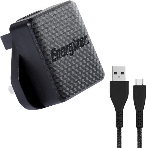 JGD-- Chargeur Secteur pour Smartphone et Tablette - 5W - 1 Port USB-A - Prise UK. Cable Micro-USB Inclus Garantie A Vie