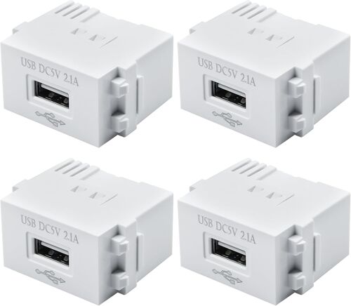 JGD-4pcs Panneau de Chargement pour TéLéPhone Portable Module d'alimentation USB Prise 220 V Transformateur 5 V 2,1 Une Adaptateur de Commutation de Prise de Courant de Charge USB