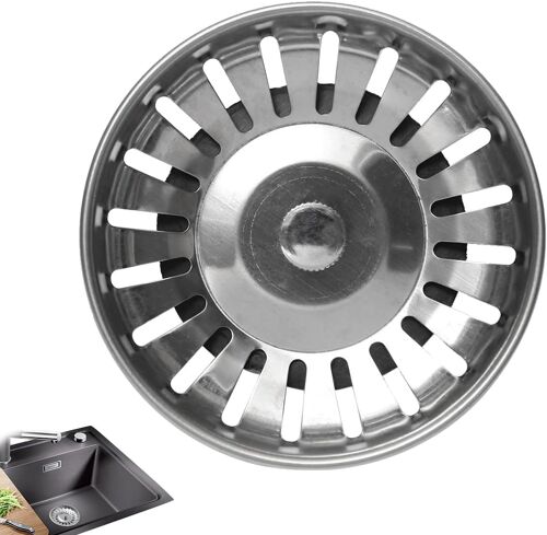 Jgd-2 Pcs Filtre Evier Cuisine Bouchon Évier Cuisine,Filtre Evier Bouchon Filtre À Évier De Cuisine En Acier Inoxydable Filtre À Évier/Bouchon De Bonde Pour Votre Cuisine Salle Bain