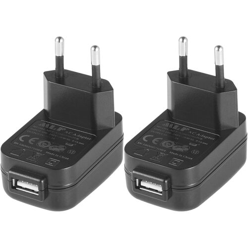KALANKA-Lot de 2 chargeurs USB 5 V 2 A 10 W AC vers CC pour caméras IP, tablettes, lecteurs MP3, liseuses électroniques, smartphones, outils électriques et plus encore