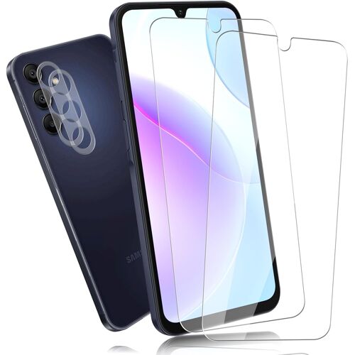 JGD-2+2 Pièces Verre Trempé pour Samsung Galaxy A16 Vitre Protection, Toucher sensible, 0,33mm 9H Dureté Anti-rayures Protection écran avec Caméra Protecteur, 3D HD Sans Bulle Protection D'écran