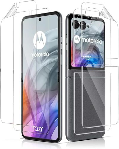 JGD-Film de protection hydrogel pour Motorola Razr 60 Ultra, 2 pièces TPU souple transparent, Protection d'écran HD clair [Non-verre]