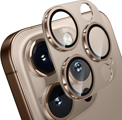 KALANKA-Film de protection mat pour appareil photo pour iPhone 16 Pro Max /16 Pro ¿ dureté 9H, anti-rayures, sans bulles, HD en verre métallique trempé pour appareil photo, protection d'écran