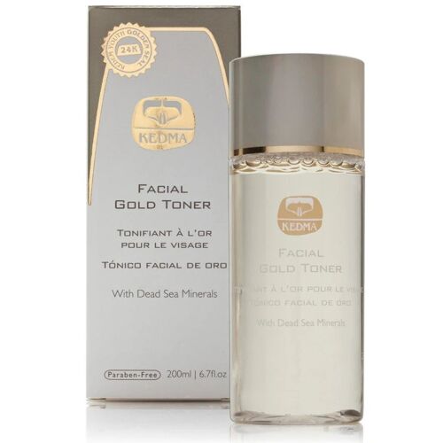 Kedma - Kedma - Tonique Visage Or 24k - Rafraîchissant & Hydratant - Illumine La Peau Lotion Tonique 200 Ml Unisex