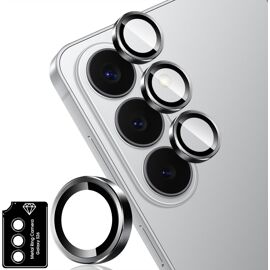 JGD-Caméra Arrière Protecteur pour Samsung Galaxy S26 Plus 5G/Galaxy S26+ 5G, 9H Dureté Protection écran Film Verre Trempé Film de Protection Caméra Lentille - Noir