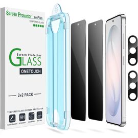 JGD-2+2 Pièces Protection écran de Verre Trempé de Confidentialité pour Samsung Galaxy S26 Plus 5G, avec Protecteurs d'objectif de Caméra [Anti-Espion et Protection de la Vie privée]