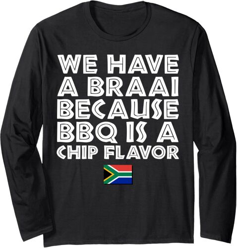 JGD-Braai, Afrique du Sud, Family BBQ Funny Manche Longue