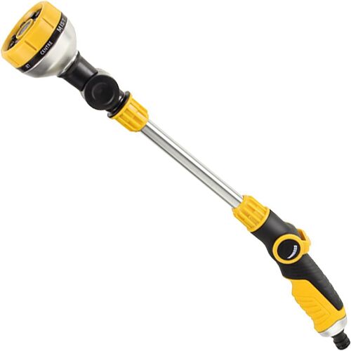 JGD-Arroseur de jardin - Pistolet d'arrosage - Douchette de jardin - 8 modes de pulvérisation - Arrosage - Baguette magique - Buse de pulvérisation amovible - Jaune - Pour arrosage de jardin