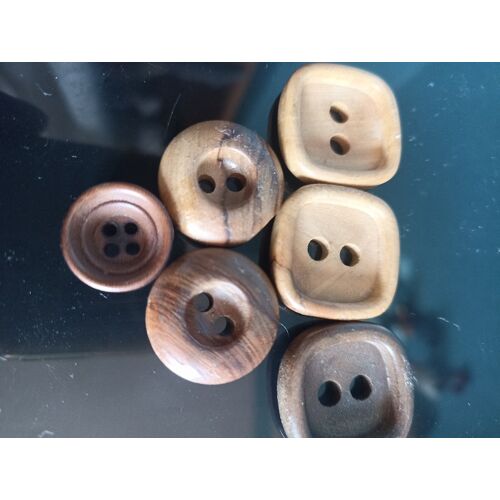 Lot De 5 Boutons S En Bois Divers