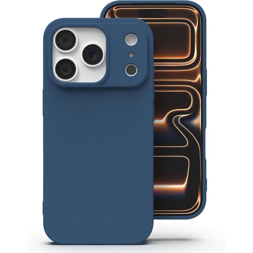 JGD-Silicone Coque pour iPhone 17 Pro, Anti-Poussière, Mince, Adapté à la Poche Coque pour Téléphone¿ Apple iPhone 17 Pro - Bleu