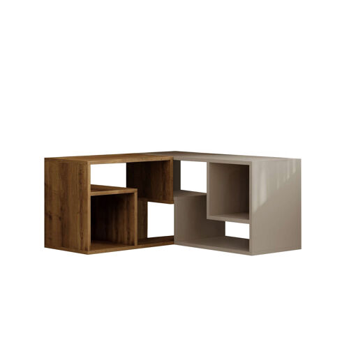 Meuble TV modulable en bois "Glis" - 145 x 35 x 44 cm - Beige