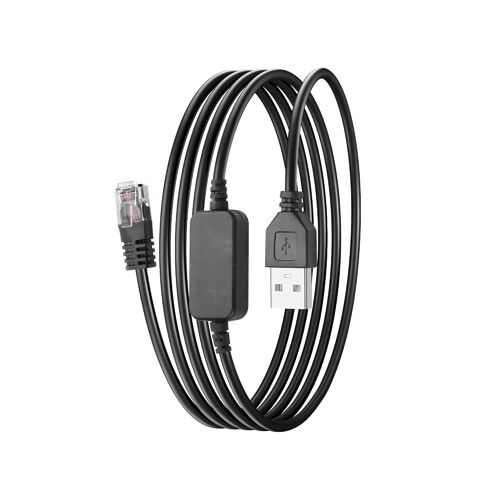JGD-Câble d'alimentation pour détecteur de radar USB vers RJ11 Câble de prise 5 V à 12 V Câble d'alimentation de remplacement pour détecteur de radar Câble adaptateur Boost - 5,57FT