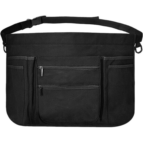 Ulteronixshop-Tabliers de Cuisine Utilitaires - Ceinture à Outils pour Serveurs et Chefs - Tablier Noir Court pour Bistro, Restaurant et Maison Café