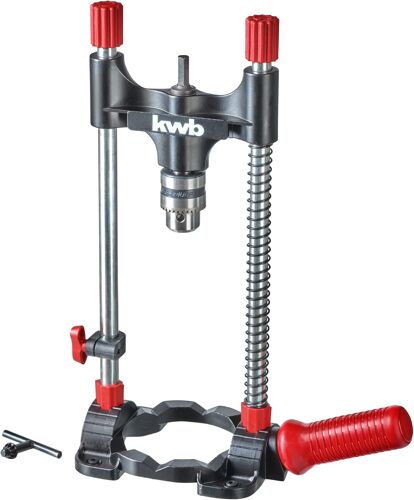 Ulteronixshop-Support de forage avec mandrin, entraînement hexagonal/ mobile pour visseuse sans fil et perceuses, verrouillage d'angle réglable 45, 60, 75, 90°, pour surfaces et pièces rondes