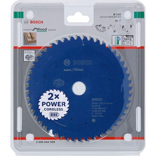 Ulteronixshop-1x Kreissägeblatt Expert for Wood (Holz, Sägeblatt Ø 165 x 20 x 1,5 mm, 48 Zähne, Professional Zubehör Akku Handkreissäge)