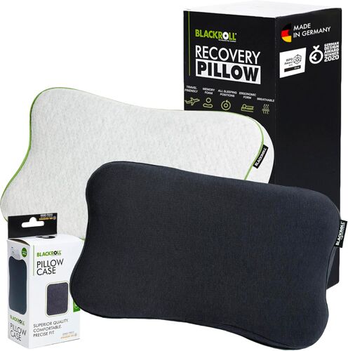 Ulteronixshop-Blackroll Recovery Pillow Coussin orthopédique HWS en Mousse Viscose Coussin + taie d'oreiller Gris Clair.