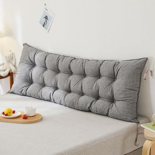 Ulteronixshop-Coussin De Dossier De Lit Coussin De Lecture pour Canapé-Lit Coussin Lombaire Confortable Appui-Tête pour Tête De Lit avec Housse Amovible pour Chambre Tatami,A,120 x 10 x 50 cm